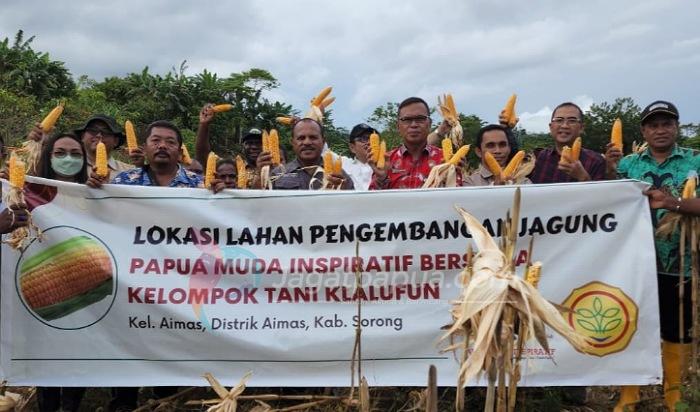 Panen Jagung, Pj Waterpauw Puji Kelompok Tani Papua Muda Inspiratif Sorong