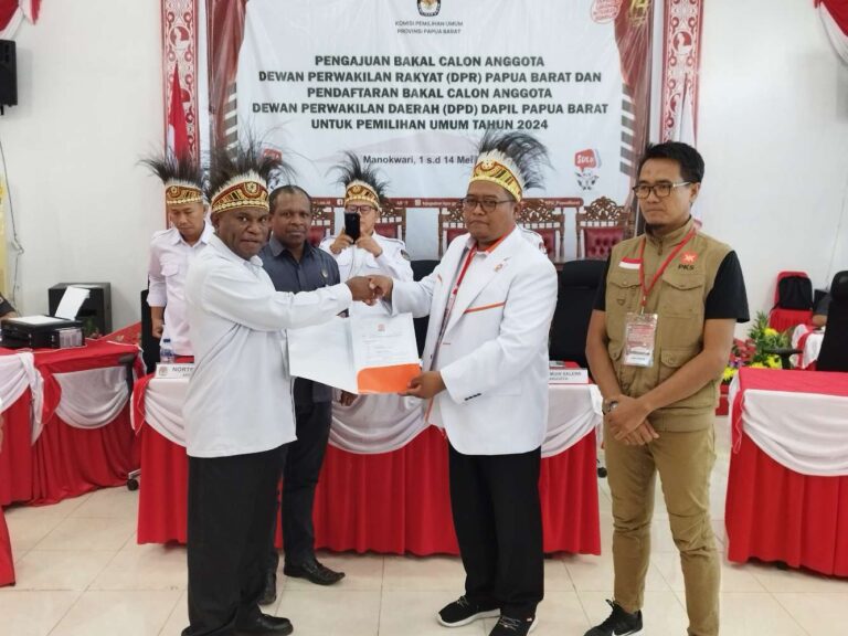 DPW PKS Jadi Partai Pertama Yang Pendaftaran Bacaleg-nya Diterima KPU Papua Barat